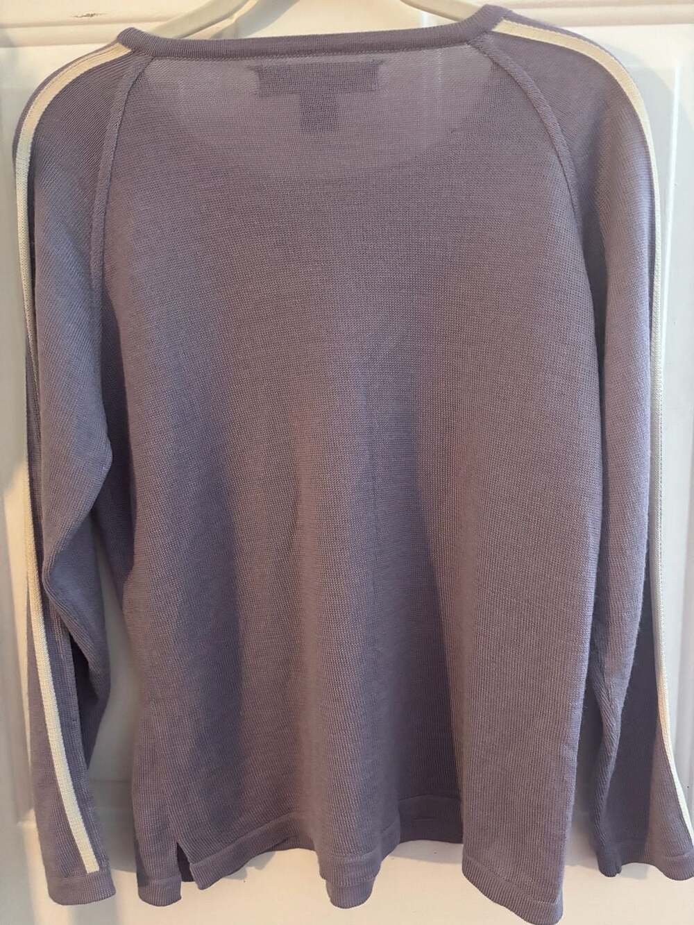 Alpaca lightweight lavender with strip top. - Picture 3 of 3
